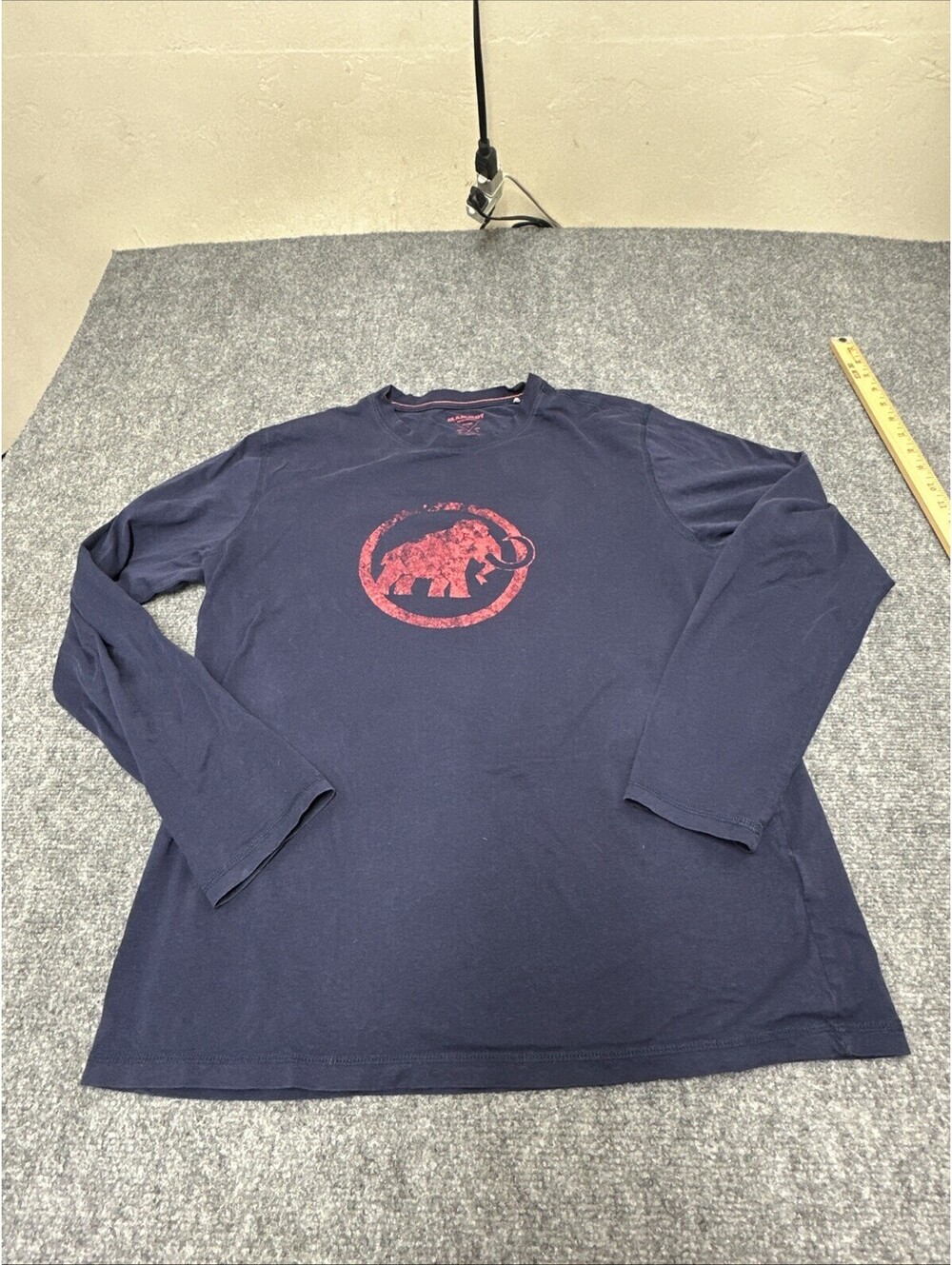 Mammut Long Sleeve Blue Shirt Large